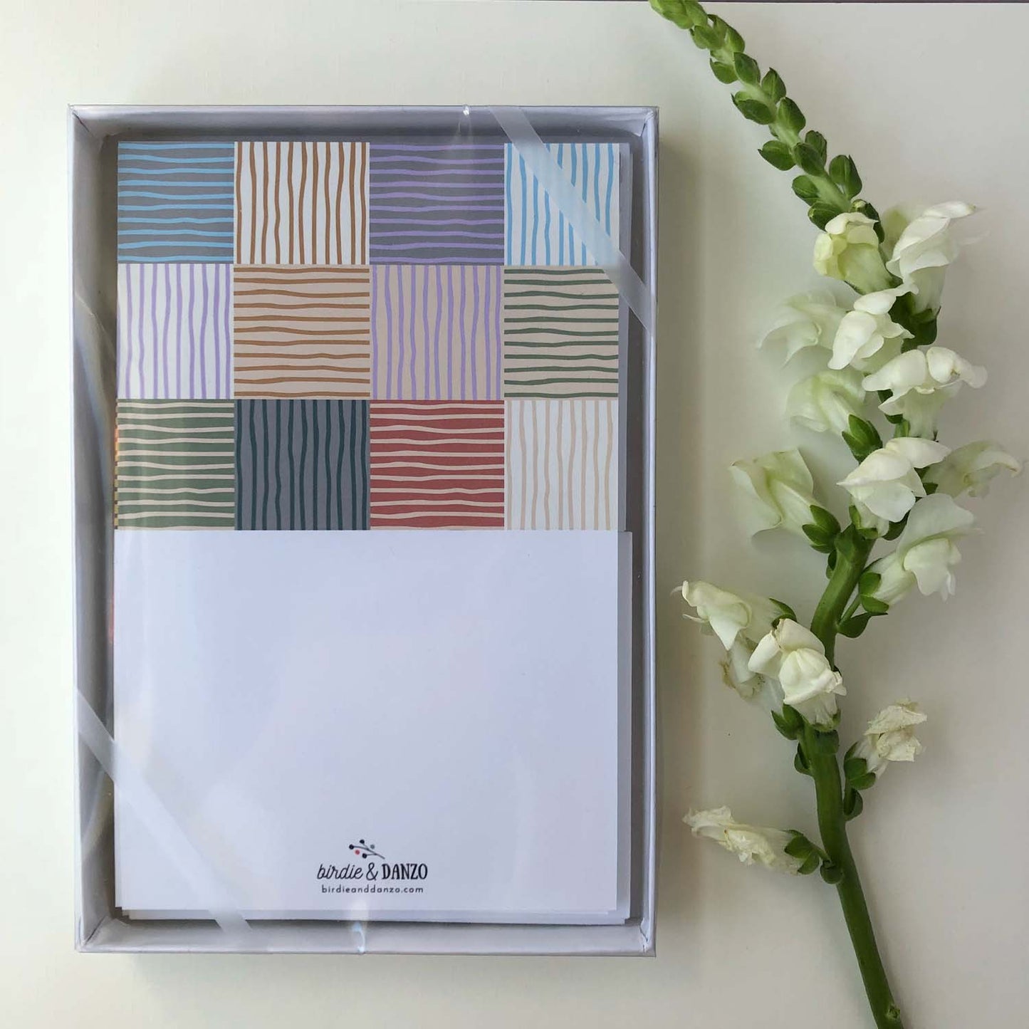 Patchwork Stripes Folded Cards