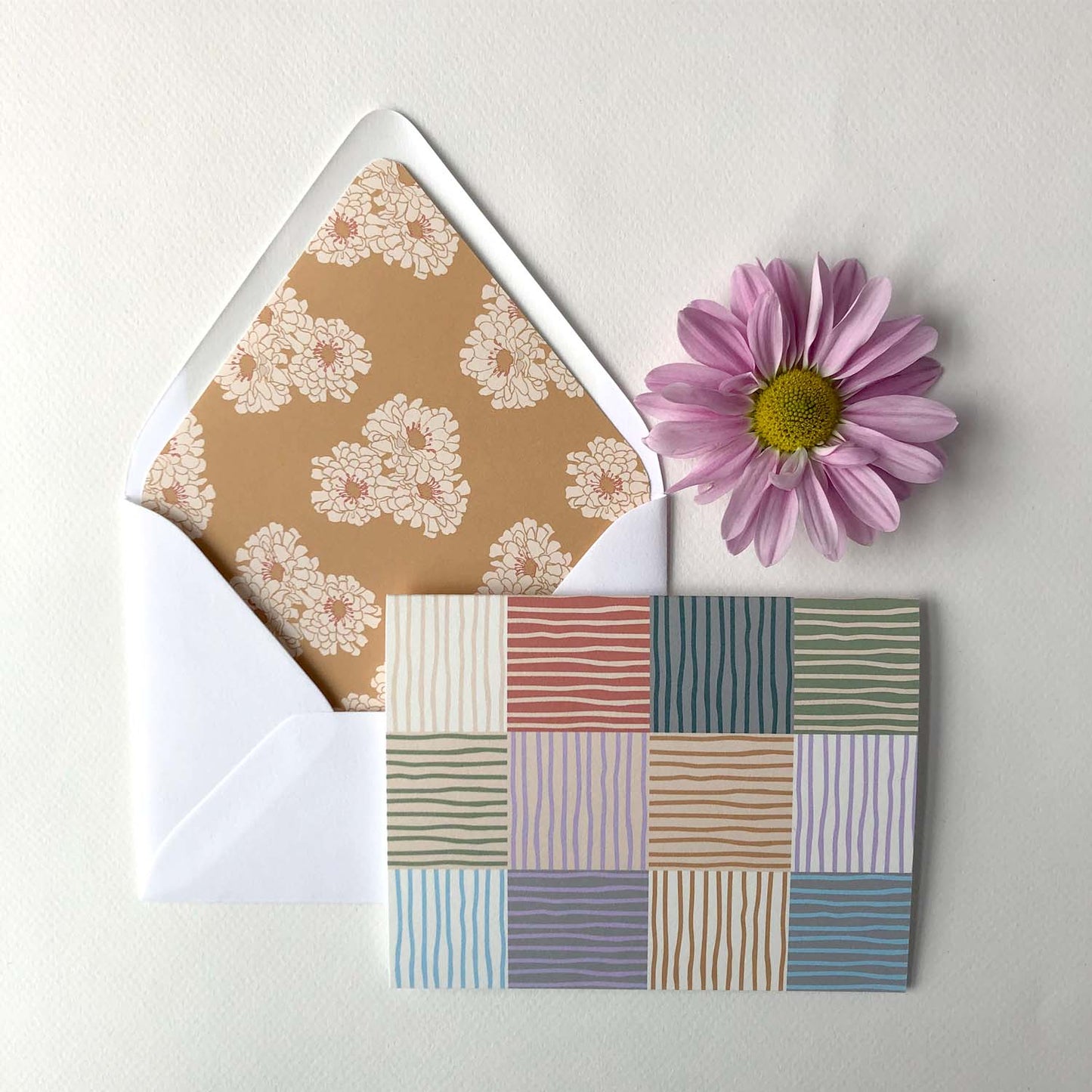 Patchwork Stripes Folded Cards