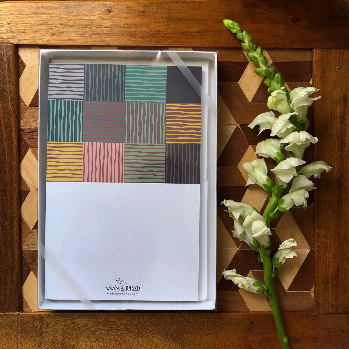 Patchwork Stripes Folded Cards