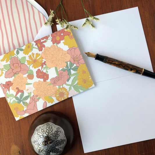 Mixed Florals Folded Cards