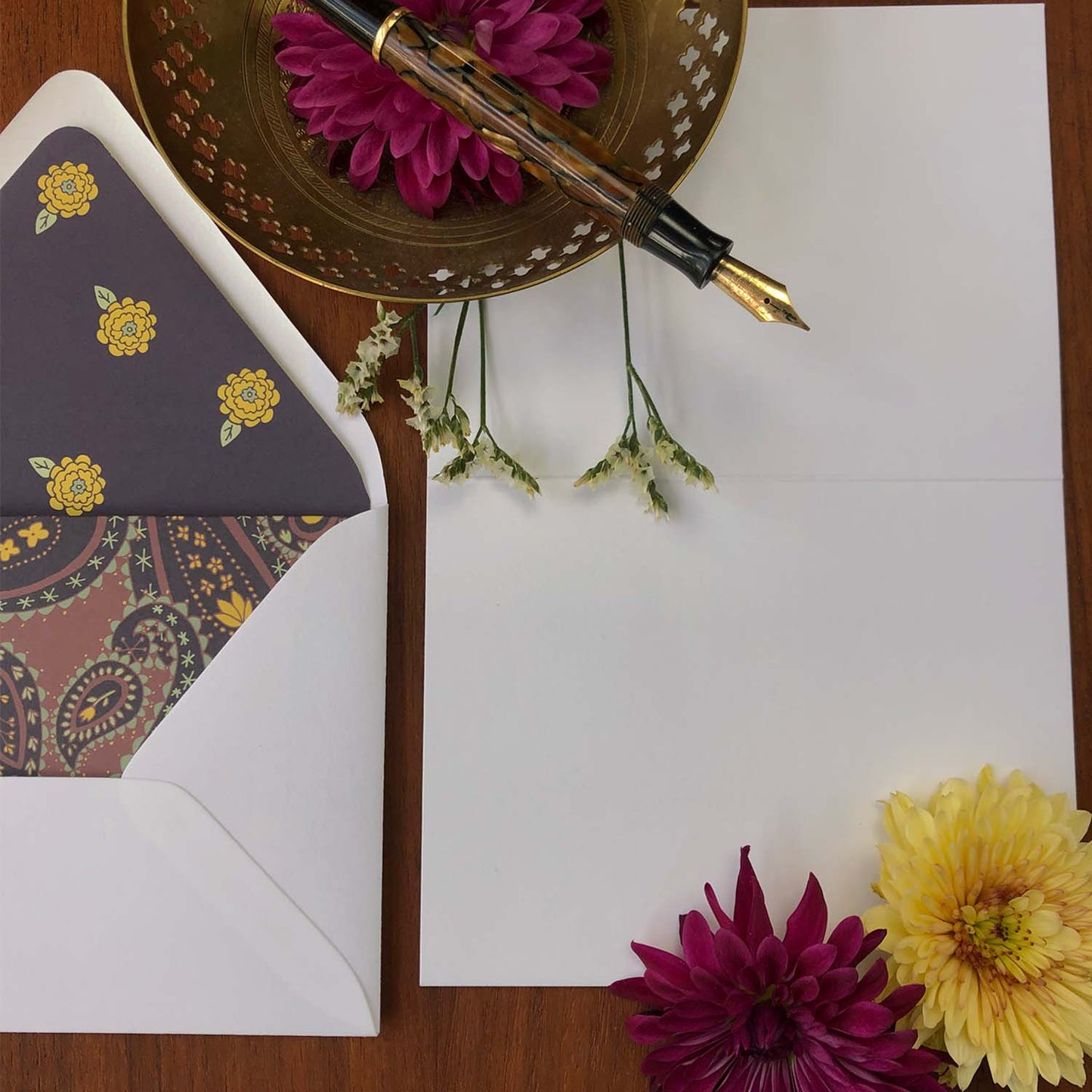 Paisley Dance Folded Cards